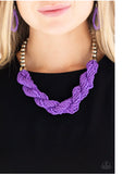 Savannah Surfin - Purple Seed Bead Necklace