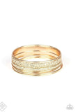 Full Circle Gold Bangle Bracelet