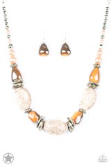 In Good Glazes - Peach Blockbuster Necklace