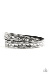 Shimmer and Sass Black Wrap Bracelet