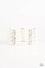 Get In Line - White Pearl Bracelet