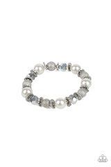 Sparking Conversation White Bracelet