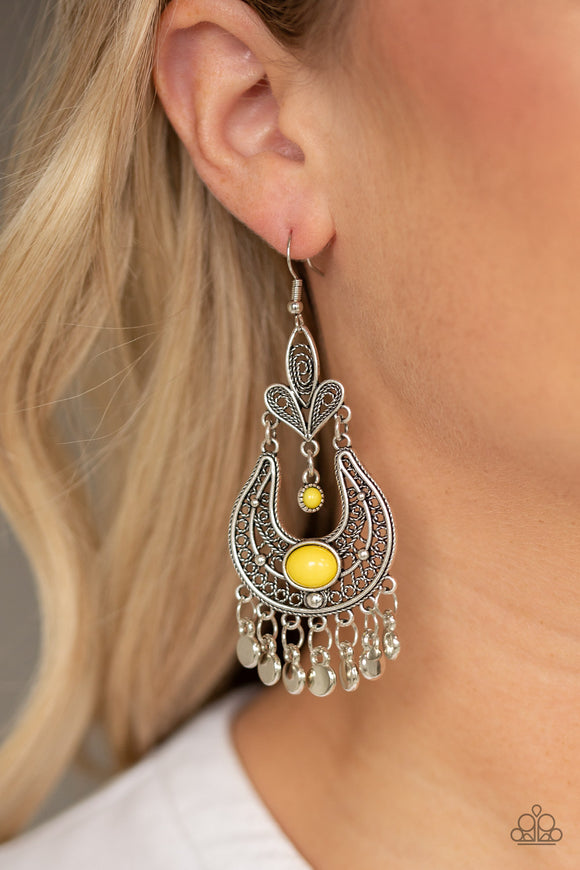 Fiesta Flair Yellow Earrings