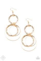 Eclipsed Edge Gold Earring