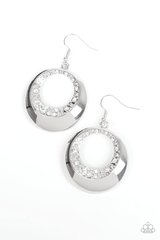 Ringed In Refinement - White Earrings