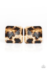 Making HISS-tory - Brown Earrings