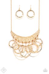 Metro Eclipse Gold Necklace