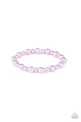 Powder & Pearls Purple Bracelet