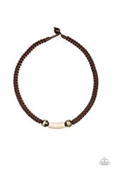 Gone Adventuring Brown Necklace