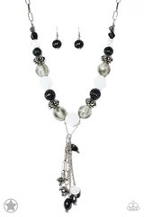 Break A Leg Black Blockbuster Necklace