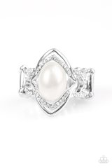 Positively Posh - White Pearl Ring