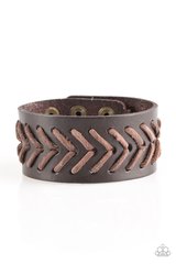 Take Me Out To The Ball Game - Brown Men's Bracelet