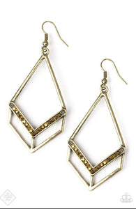 Absolute Alpha - Brass Earrings