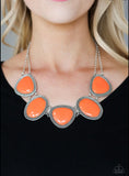 Viva La Vivid Orange Necklace