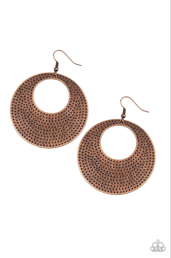 Dotted Delicacy Copper Earring