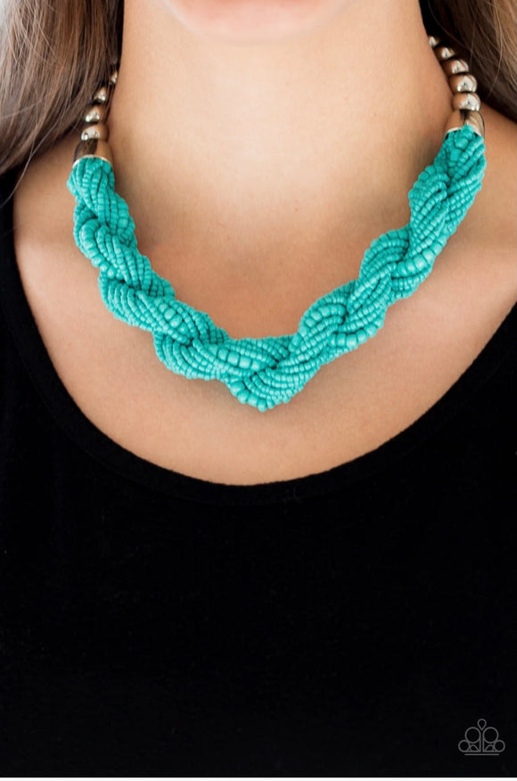 New Release Savannah Surfin - Blue Necklace