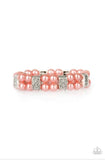 Time After TIMELESS - Orange Pearl Bracelet