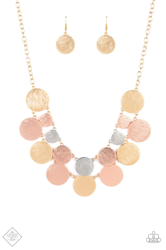 Stop and Reflect - Multicolor Necklace