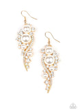 High-End Elegance Gold Pearl Earring