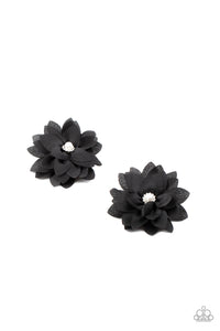 Things That Go BLOOM! - Black Hair Clips