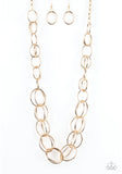 Elegantly Snarled Gold Necklace