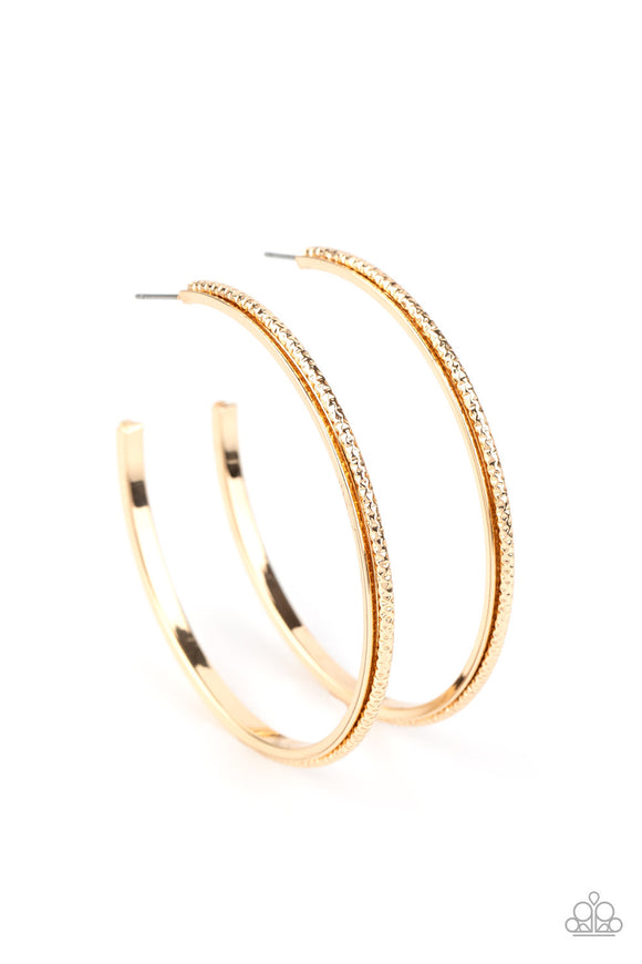 Sultry Shimmer - Gold Earrings