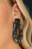 The HAUTE Zone - Black Acrylic Earrings