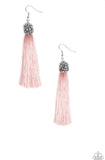 Make Room For Plume - Pink Earrings