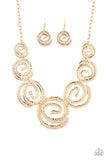 Statement Swirl - Gold Necklace