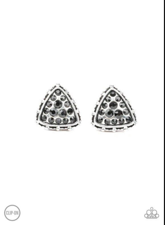 Rebel Rapture Black Clip-On Earring