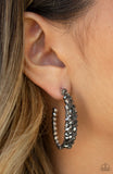 A GLITZY Conscience Silver Hoop Earring