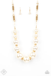 Pearly Prosperity - Gold Pearl Necklace