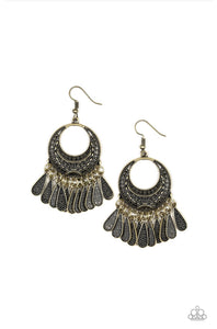 Mesa Majesty - Brass Earrings