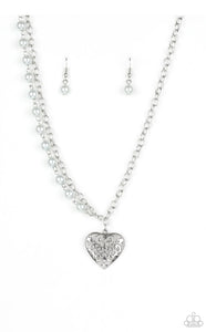 Forever In My Heart - Silver Necklace