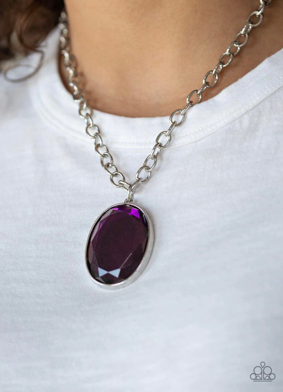 Light As HEIR Purple Necklace