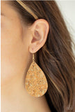 CORK It Over Gold Earring