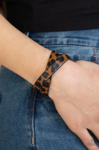 All GRRirl Brown Cheetah Wrap Bracelet