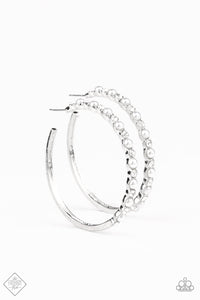 A Sweeping Success Silver Hoop Earrings