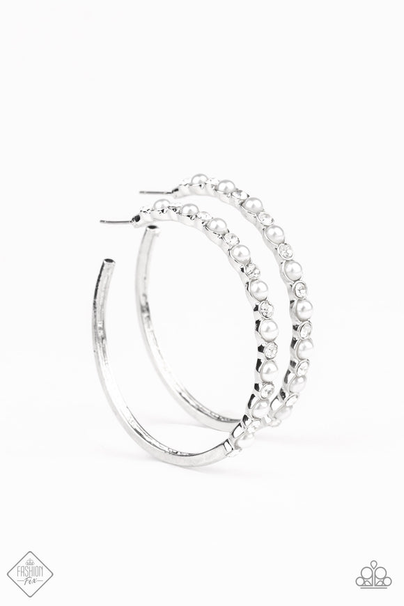 A Sweeping Success Silver Hoop Earrings