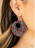 Starry Showcase Red Earrings