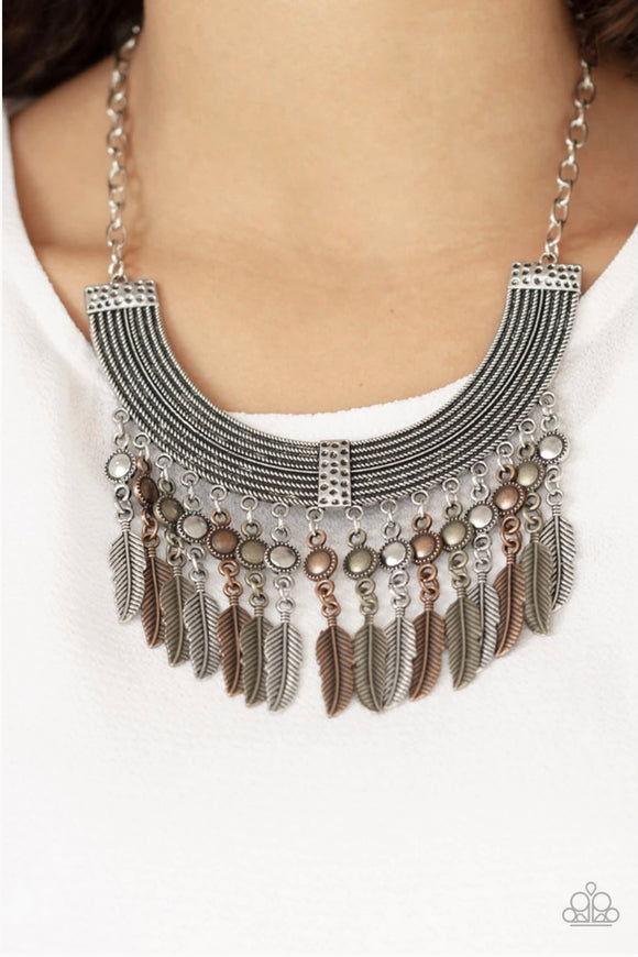 Fierce In Feathers Multi Necklace