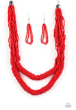 Right As RainFOREST - Red Necklace