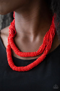 Right As RainFOREST - Red Necklace