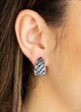 Sparkling Shells Blue Clip-On Earrings