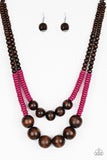 Cancun Cast Away - Pink Necklace