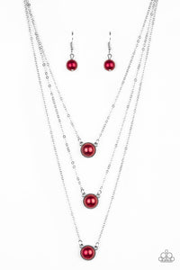 A Love For Luster - Red Pearl  Necklace