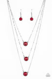 A Love For Luster - Red Pearl  Necklace