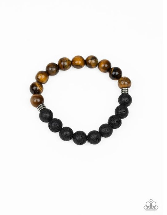 Destiny Brown Beaded Bracelet