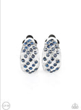 Sparkling Shells Blue Clip-On Earrings