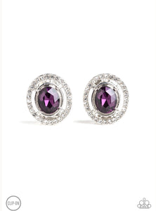 Cost A Fortune Purple Clip-On Earring